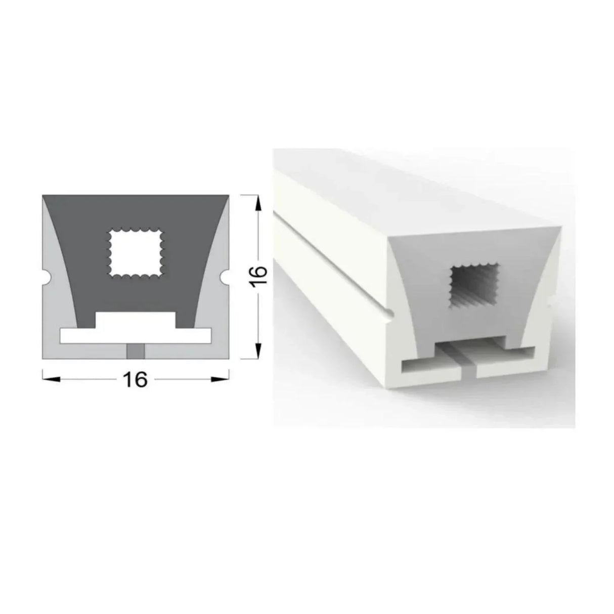 Red LED Neon Flex 220V 240V Top Bending 20cm Cutting IP65 with UK Plug - ATOM LED