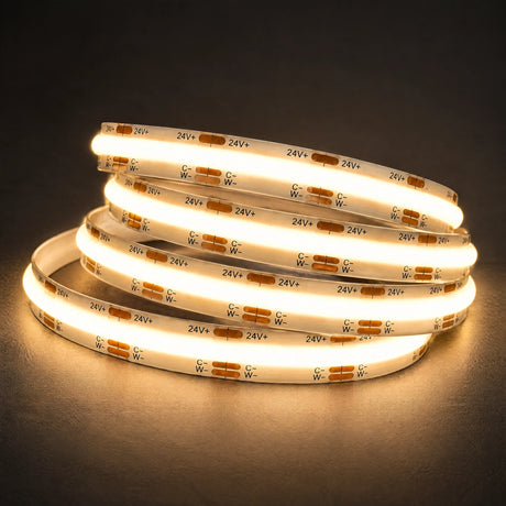 24V 10mm tunable CCT COB LED strip