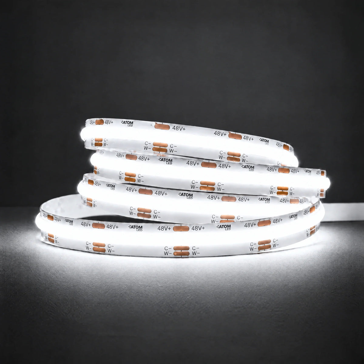 48V tunable CCT COB LED strip at 5000K colour illustration