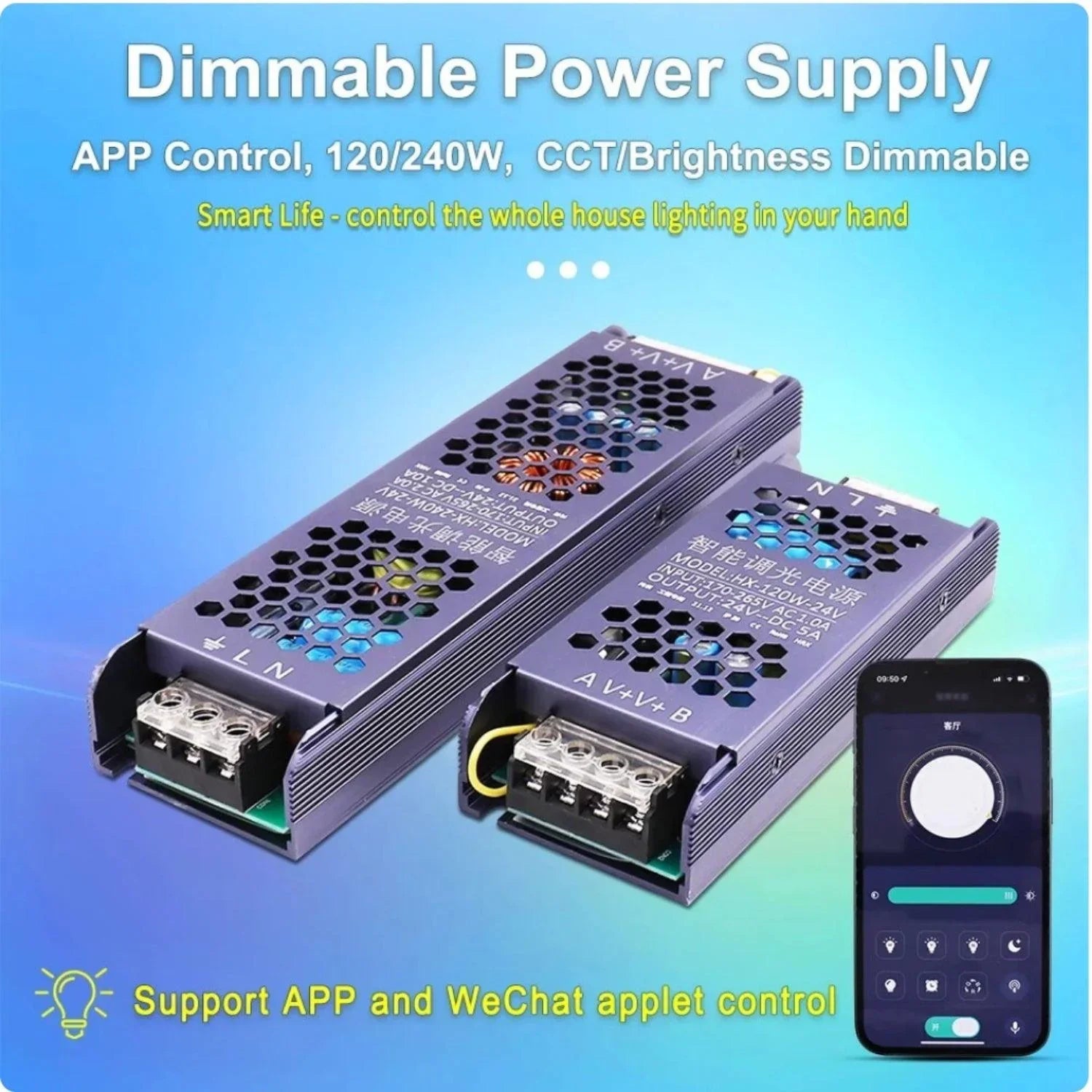 Alimentatore LED Dimmerabile TRIAC Letaron AC-DC Led Trafo 12v Sabit ...