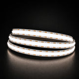Daylight 5000K COB LED strip 24V 10mm 15m run lit reel