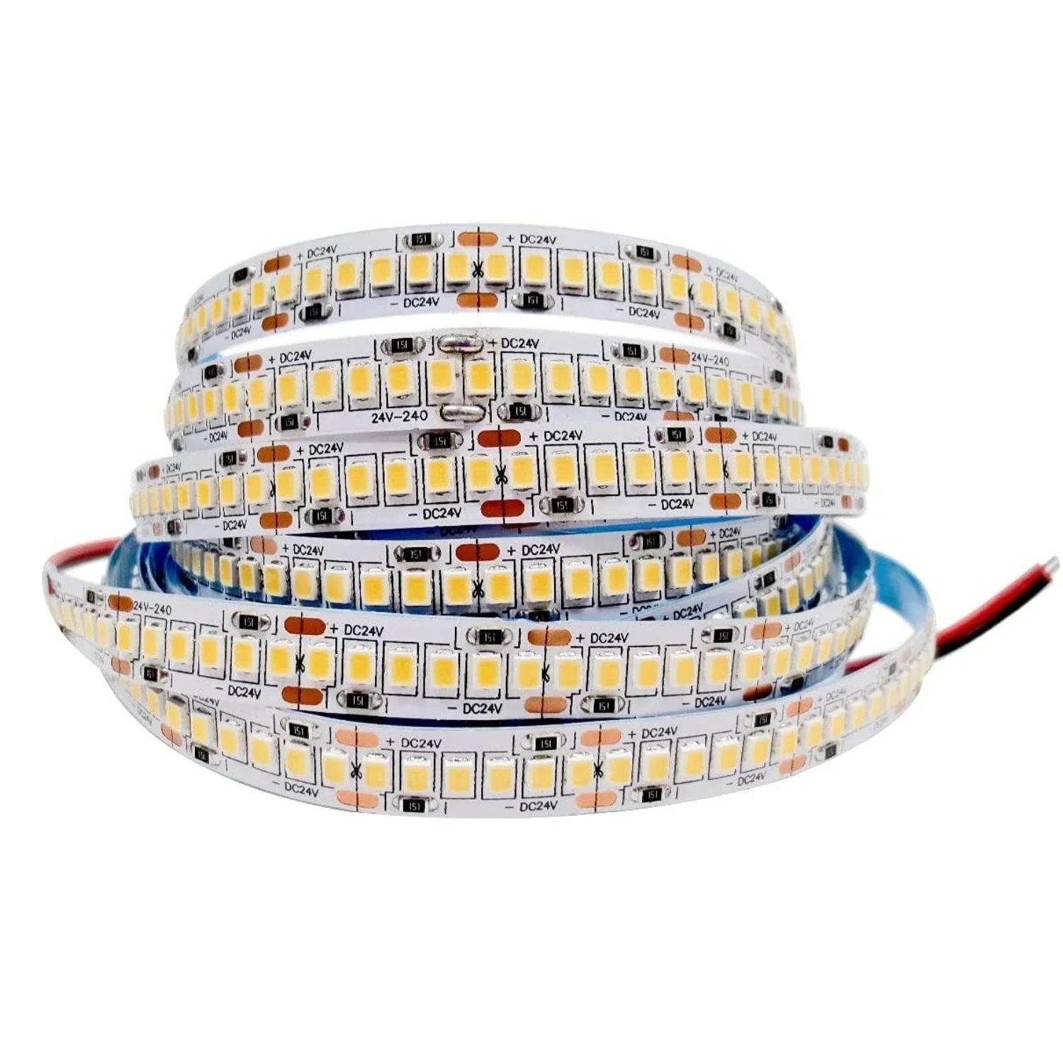 Cool White LED Strip Light 6000K 12V 240 LEDs/m 1200 LEDs IP20 Waterpr ...