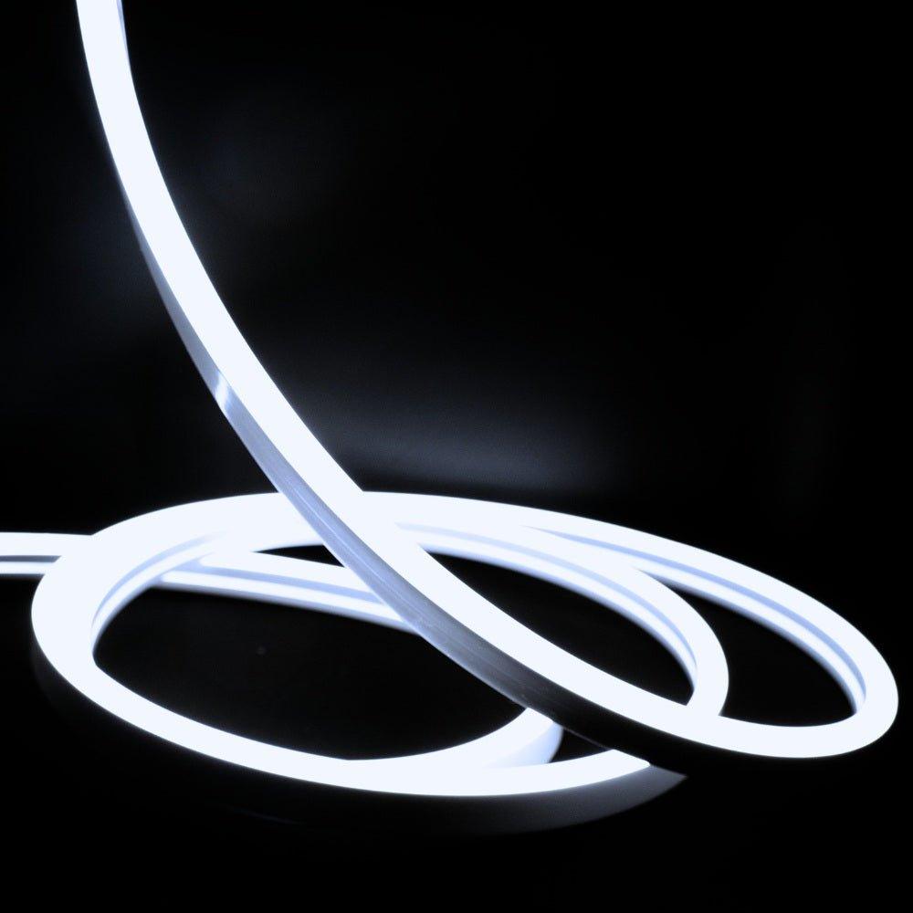 Cool White Neon Flex 220V 240V Wireless 8x16mm 120LEDs/m IP65 Waterproof with UK Plug - UK LED Lights