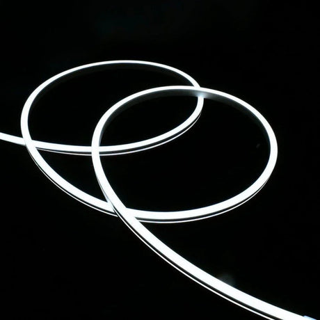 Extra Long Cool White LED Neon Flex 6000K 48V 6x12mm IP67 Waterproof 40m Continuous Run | UK LED Lights