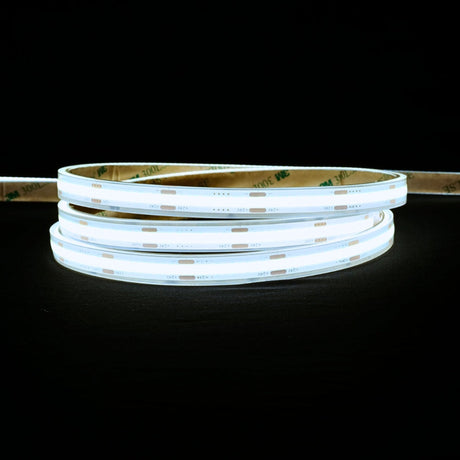 Cool White 6000K COB LED Strip 24V 384 LEDs/m IP68 Waterproof