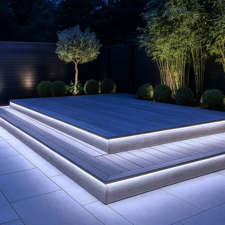 Bespoke cut-to-length MaxiFlex Outdoor Dotless LED Strip 8x16mm IP67 24V 5cm Cut - UK LED Lights