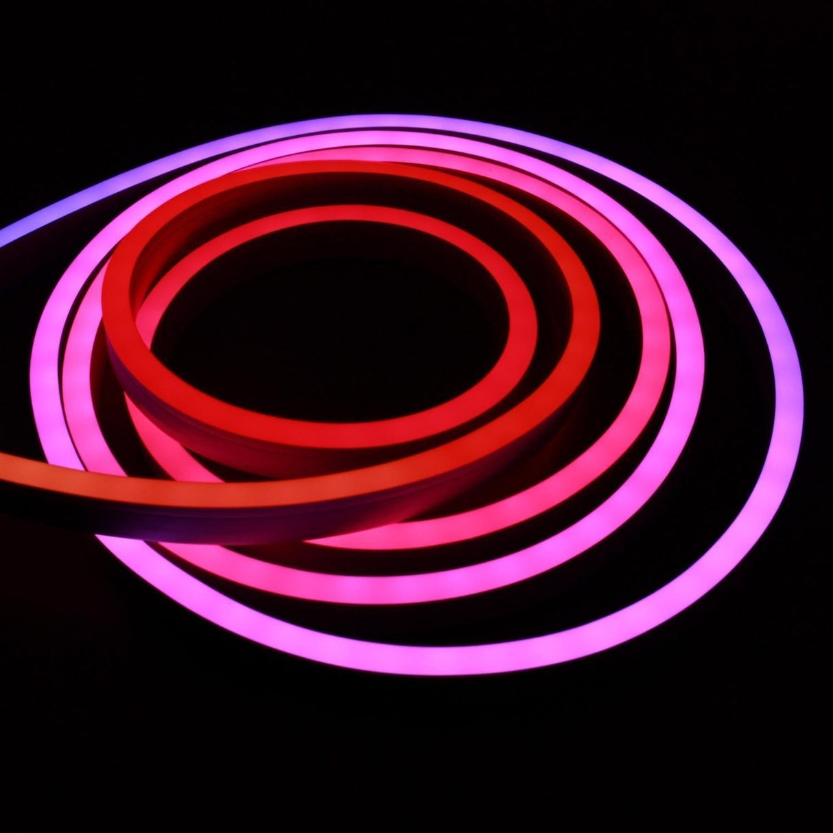 Digital Pixel RGB Neon Flex Addressable 24V 10x20mm IP68 Waterproof WS2811 - UK LED Lights