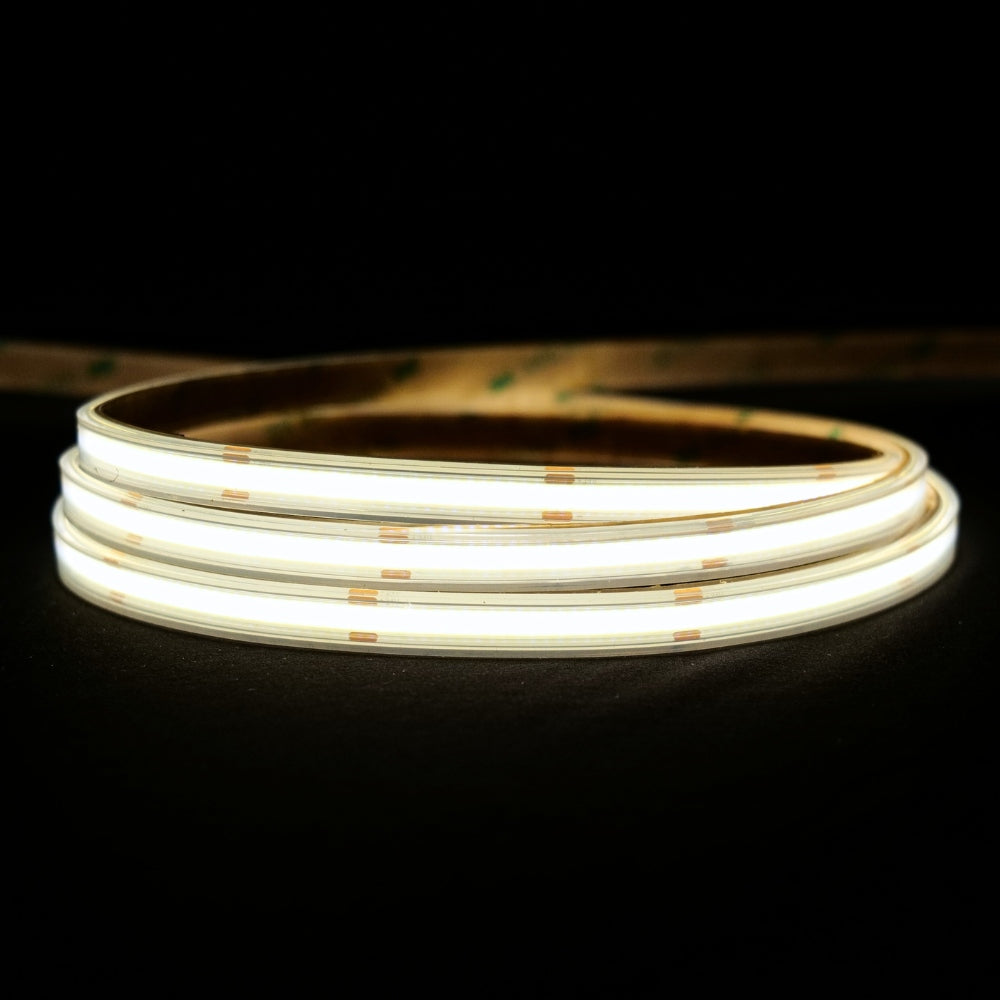 extra long Natural White 4000K COB LED Strip 24V 480LEDs/m IP67 Waterproof 20m Run