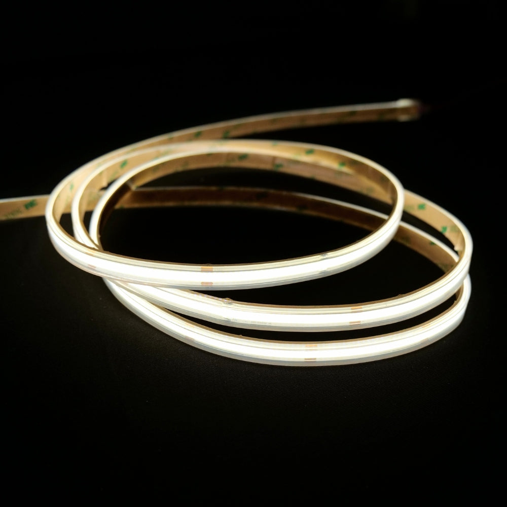 extra long Natural White 4000K COB LED Strip 24V 480LEDs/m IP67 Waterproof 20m Run