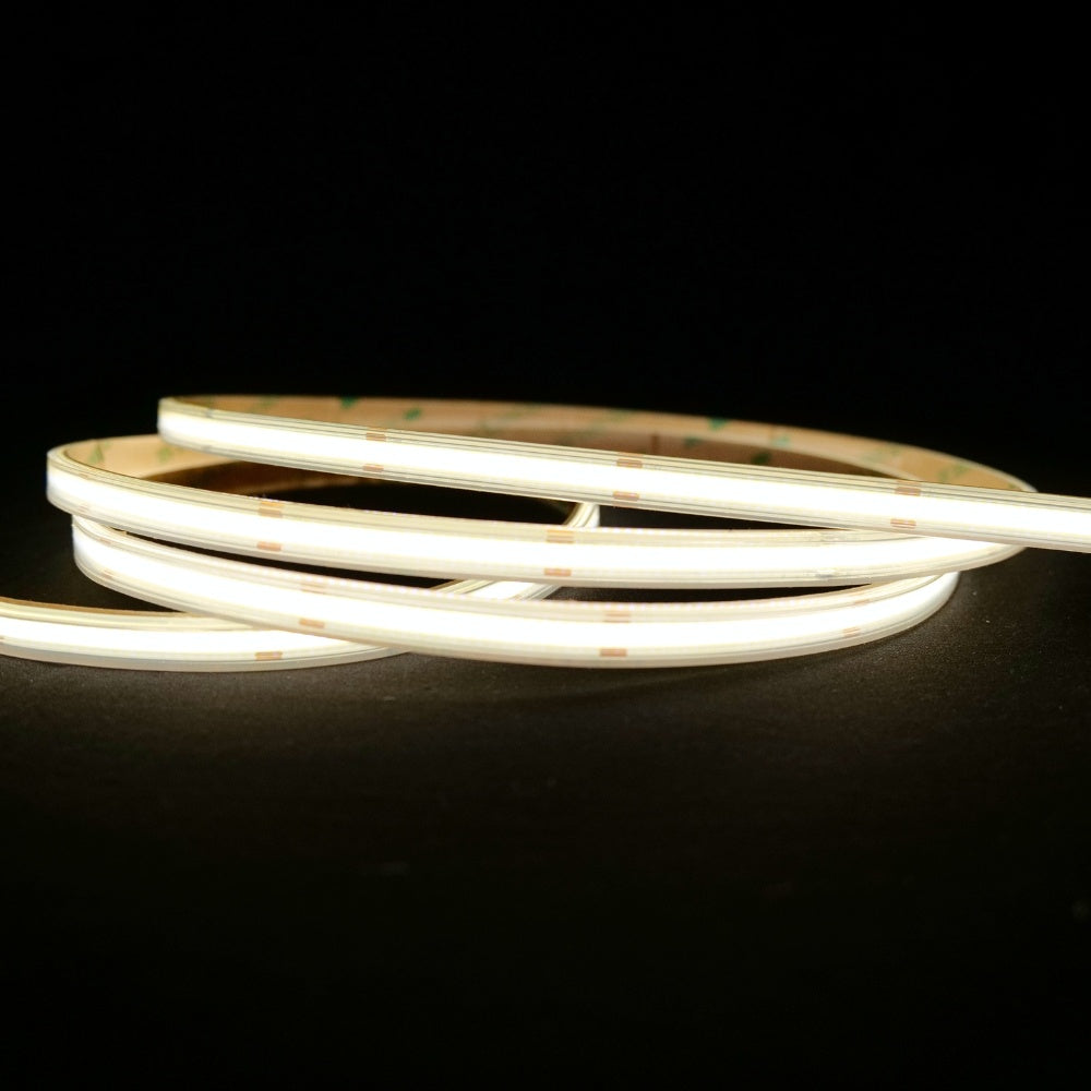 extra long Natural White 4000K COB LED Strip 24V 480LEDs/m IP67 Waterproof 20m Run