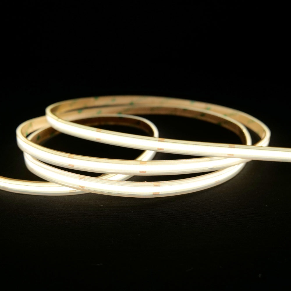 extra long Natural White 4000K COB LED Strip 24V 480LEDs/m IP67 Waterproof 20m Run