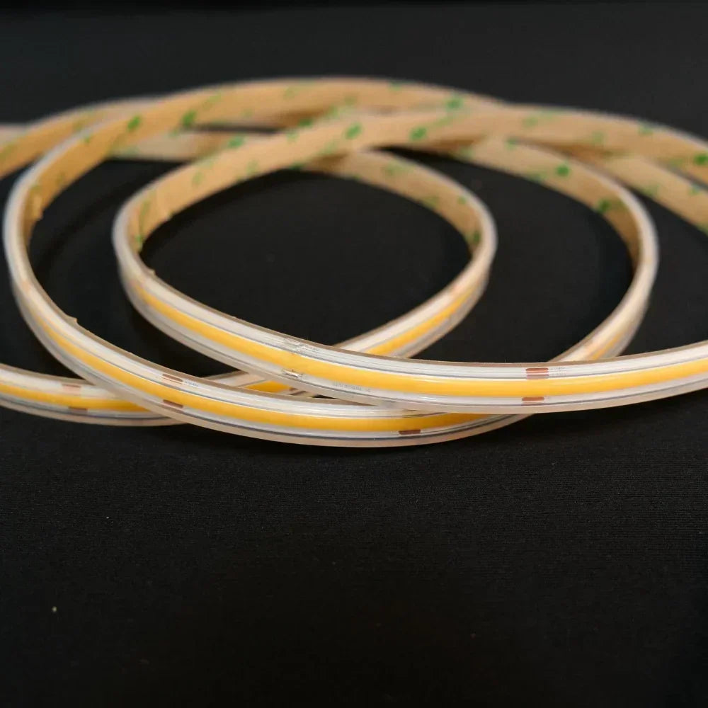 Led 48v Extra long Warm White 3000K COB LED Strip 48V 480LED/m IP67 30m Run ...