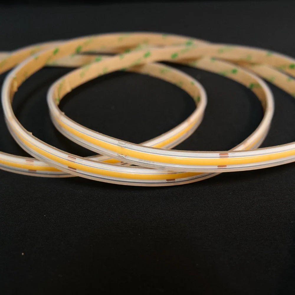 Warm White 3000K COB LED Strip 48V 480LEDs/m IP67 Waterproof 30m Run