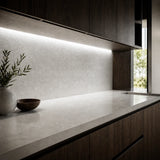 Illustrative 4000K FreeCut COB LED strip kitchen installation with continuous concealed lighting