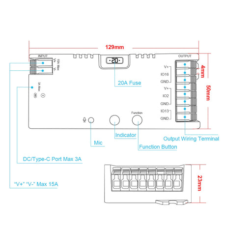 GLEDOPTO Elite 2D-EXMU ESP32 WLED Digital LED Controller without Ethernet Connection GL-C-615WL