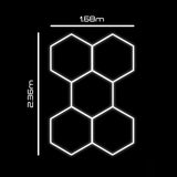Hexagrid LED Hexagon Ultrabright 6500k LED Hex Lights - 5 Hex Grid System - UK LED Lights