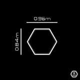 Hexagrid LED Hexagon Ultrabright 6500k LED Hex Lights - Single Hex Grid System - UK LED Lights