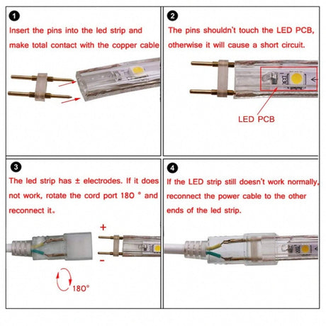 LED Neon Flex 220V 240V 8x16mm 23-Key RF Remote Control 1500W Dimmer Transformer for Brightness Adjustment - UK LED Lights