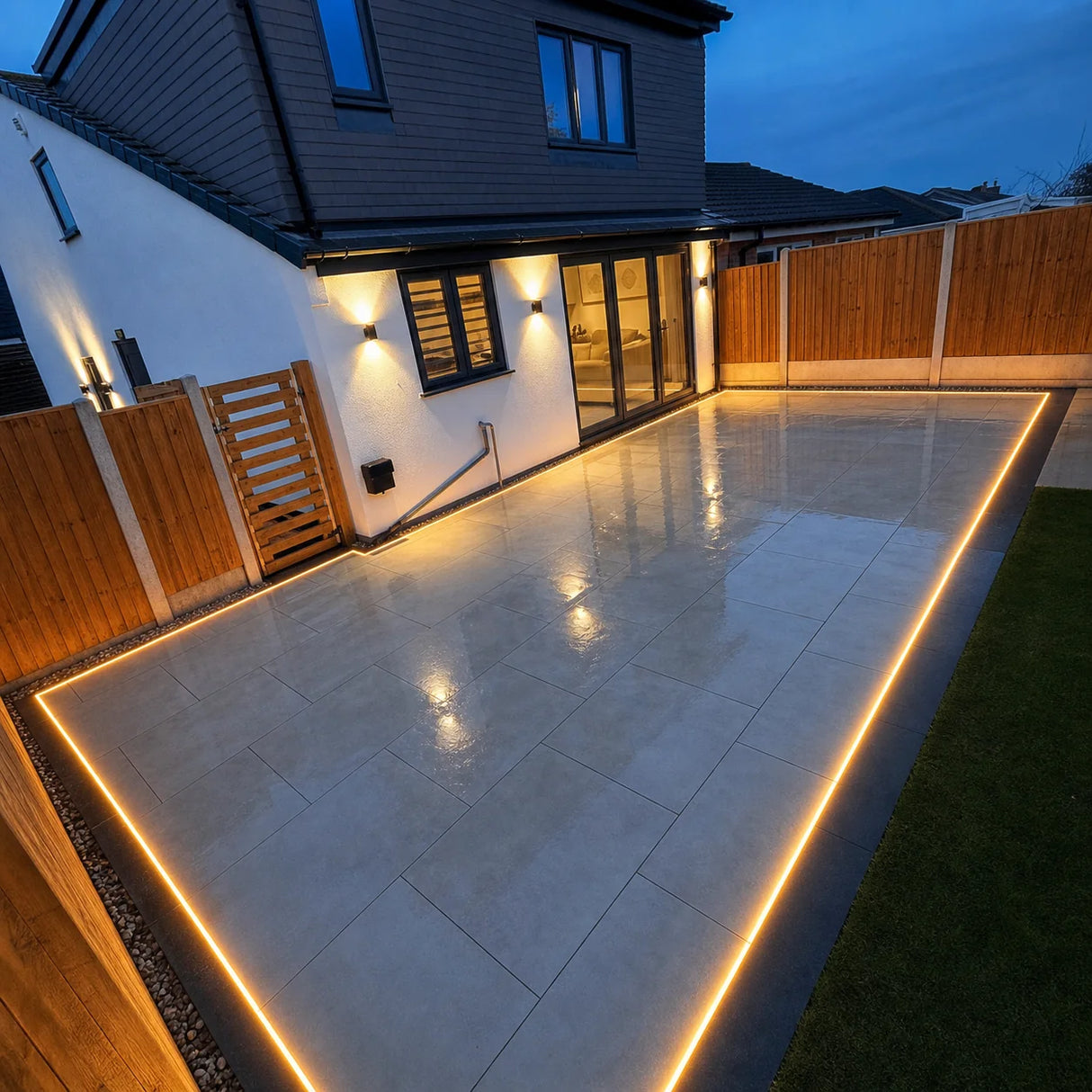 Bespoke cut-to-length Natural White Neon Flex 4000K 48V 10x20mm IP68 Waterproof 50m - UK LED Lights