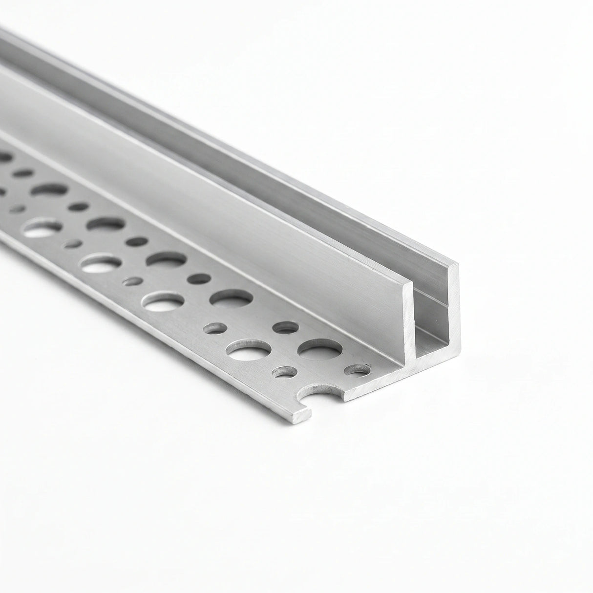 Cut-end view of tile-in LED Neon Flex Profile for 6 × 12 mm Neon Flex