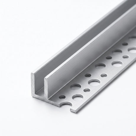 Close view of Tile-In Aluminium Profile for 6 × 12 mm IP67 Neon Flex