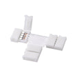 LED Strip Accessories 5pcs T-Shape PCB RGB Connectors 4 pin 10mm - UK LED Lights