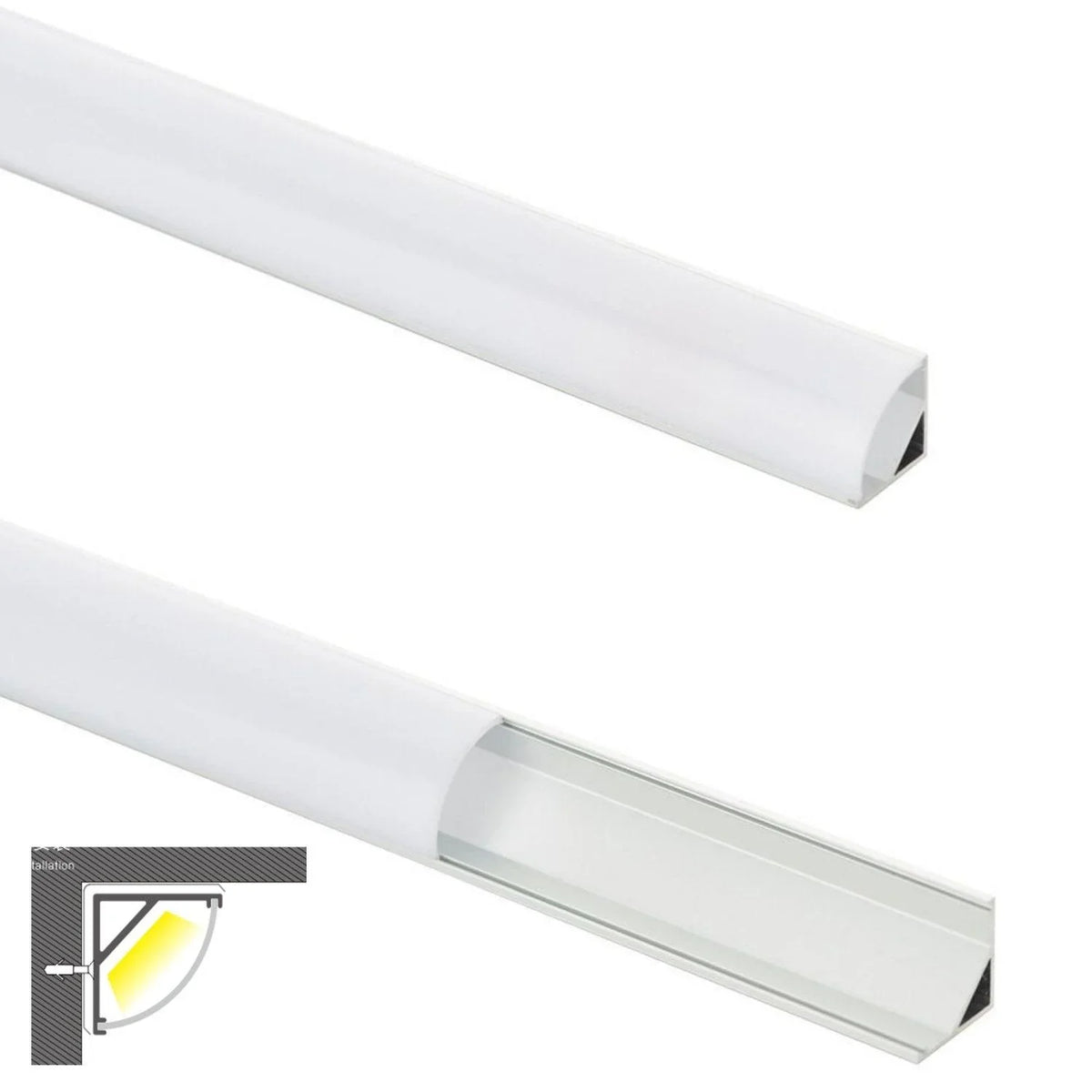LED Strip Lights Profiles Aluminium Channels - Straight & Bendable – UK ...