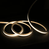 10x10mm top bend neon flex curved over an arch, 3000K warm white, 48V IP67 waterproof