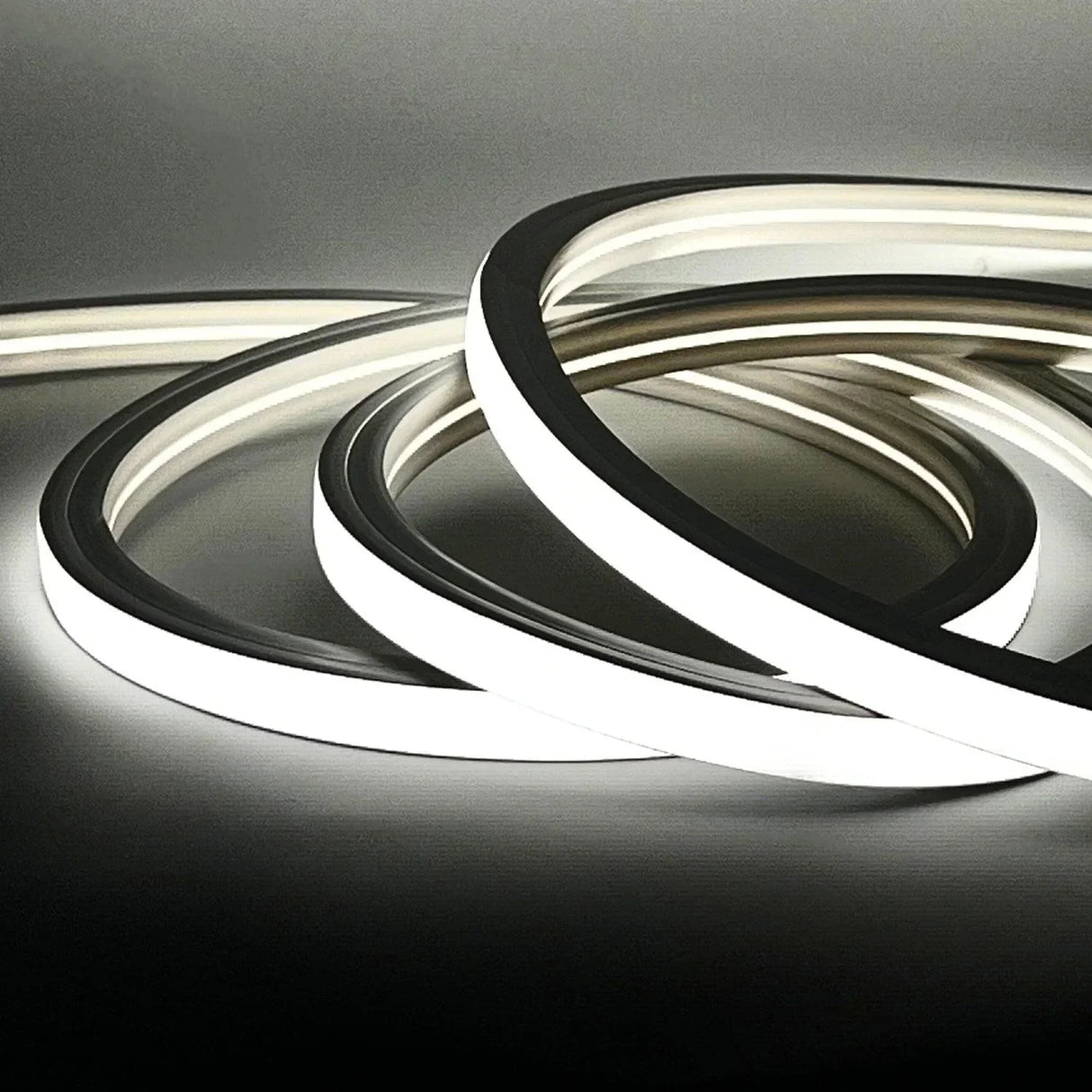 Cool White LED Neon Flex 6000K 16x16mm 220V 240V Top Bending 20cm Cutting IP65 with UK Plug - ATOM LED