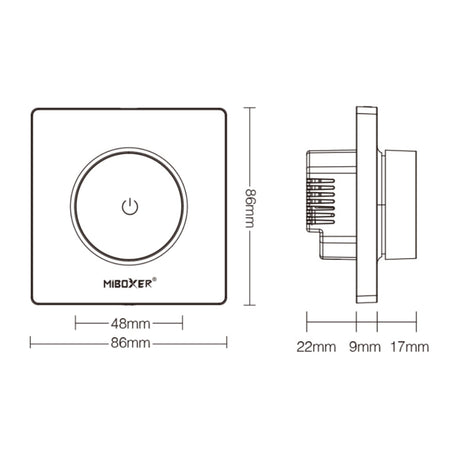Miboxer TRI-K1 Rotating Triac dimmer (2.4GHz)