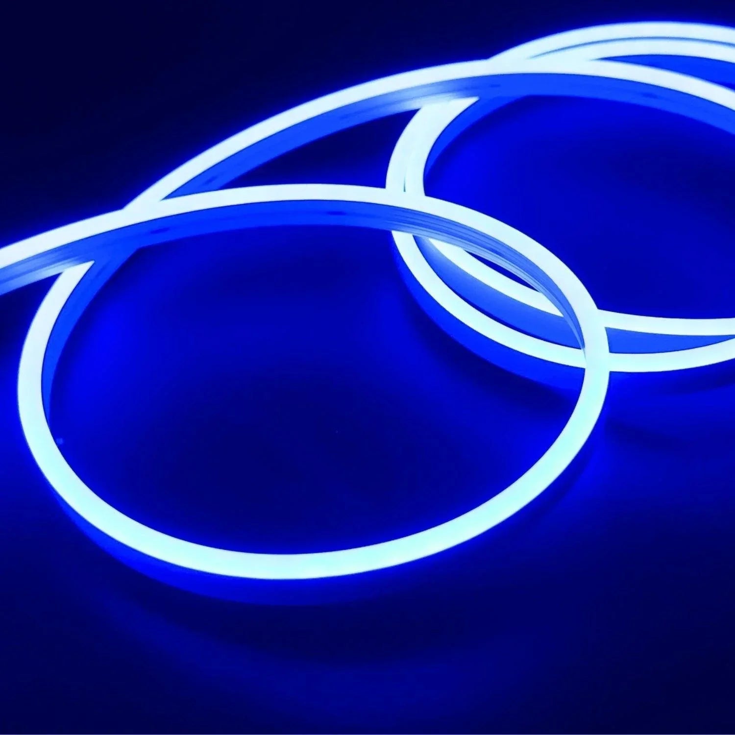 Mini Blue Neon Flex DC 12V 6x12mm 120LED/m IP65 Waterproof 1cm Cut – UK ...