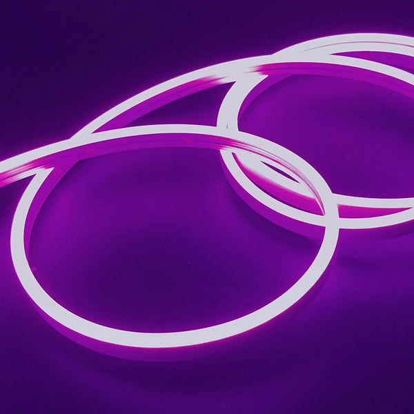 Purple Colour Led Mini Purple Neon Flex DC 12V 6x12mm 120LED/m IP65 Waterproof 1cm Cut ...