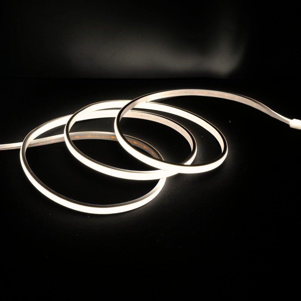 Natural White 4000K COB Strip 220V 240V 288 LEDs/m IP65 with UK Plug - UK LED Lights