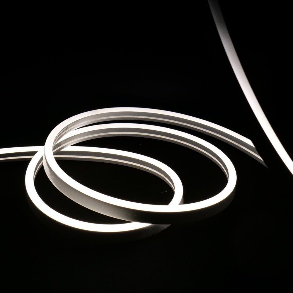 Natural White Neon Flex 220V 240V Wireless 8x16mm 120LEDs/m IP65 Waterproof with UK Plug - UK LED Lights