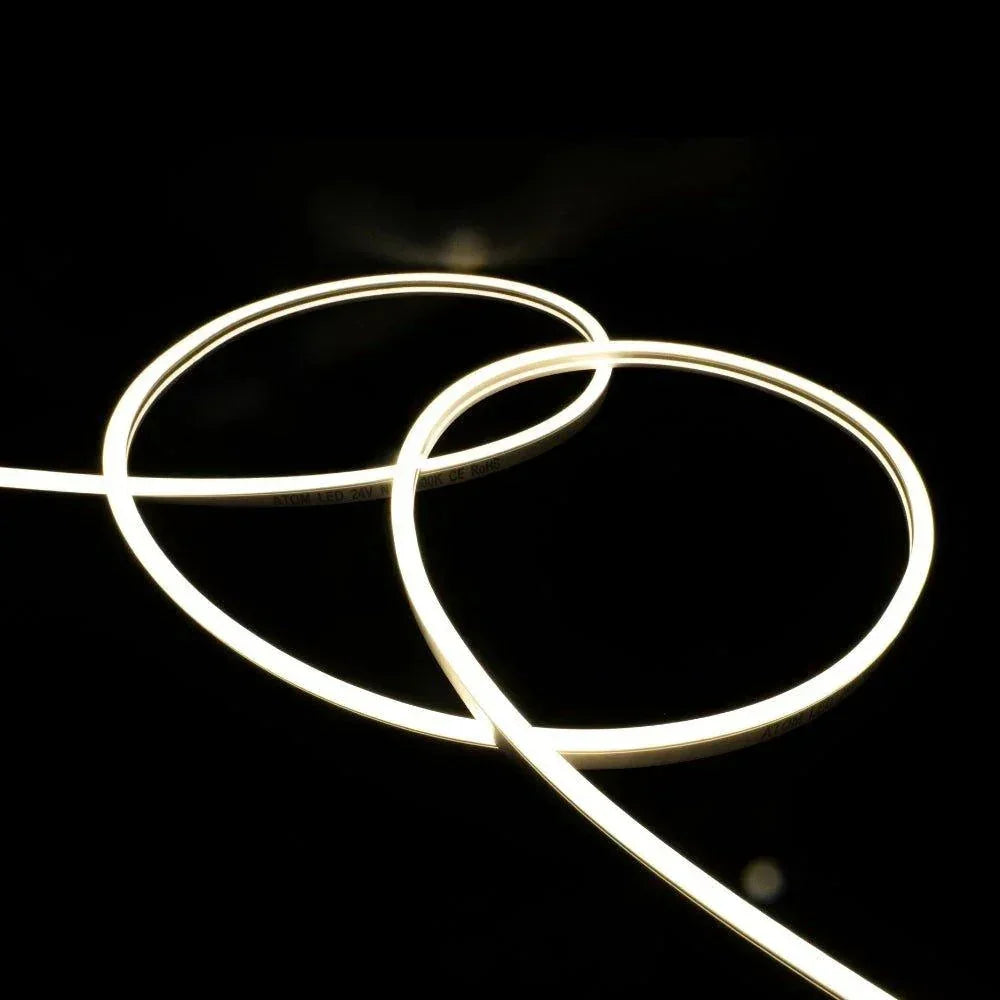 Decking Natural White LED Neon Flex 4000K 24V 6x12mm IP67 Waterproof 1cm Cut 15m | UK LED Lights
