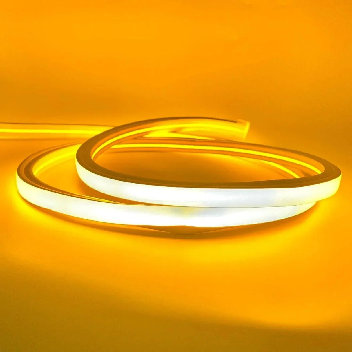 Yellow LED Neon Flex 220V 240V Top Bending 20cm Cutting IP65 with UK Plug - ATOM LED
