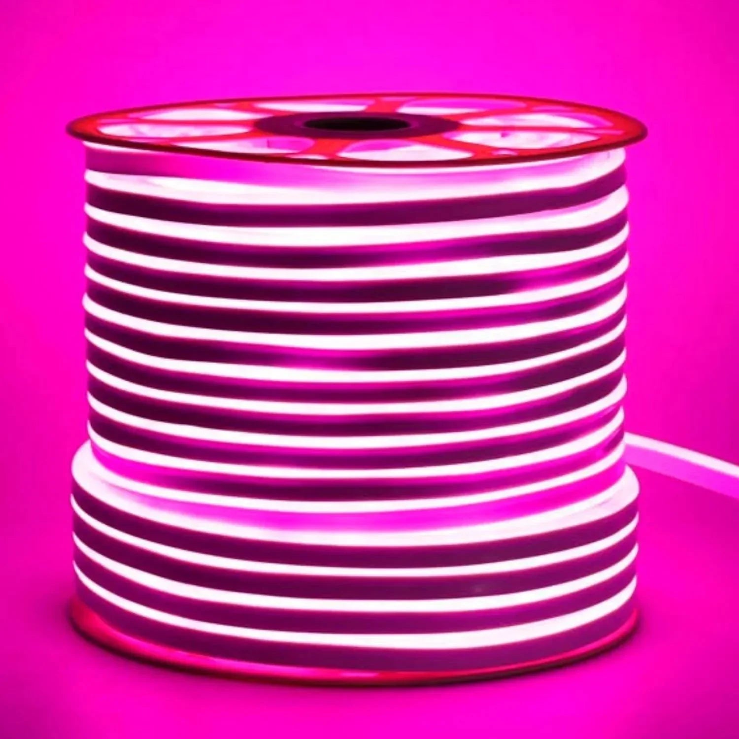 Pink LED Neon Flex 220V 240V 8x16mm 120LEDs/m IP65 Waterproof