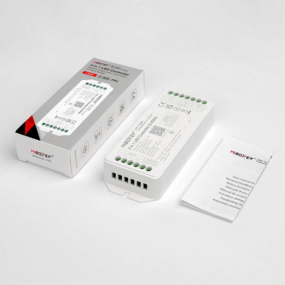 Miboxer 2 in 1 LED Controller (2.4GHz) Output Max 20A PR2 - UK LED Lights