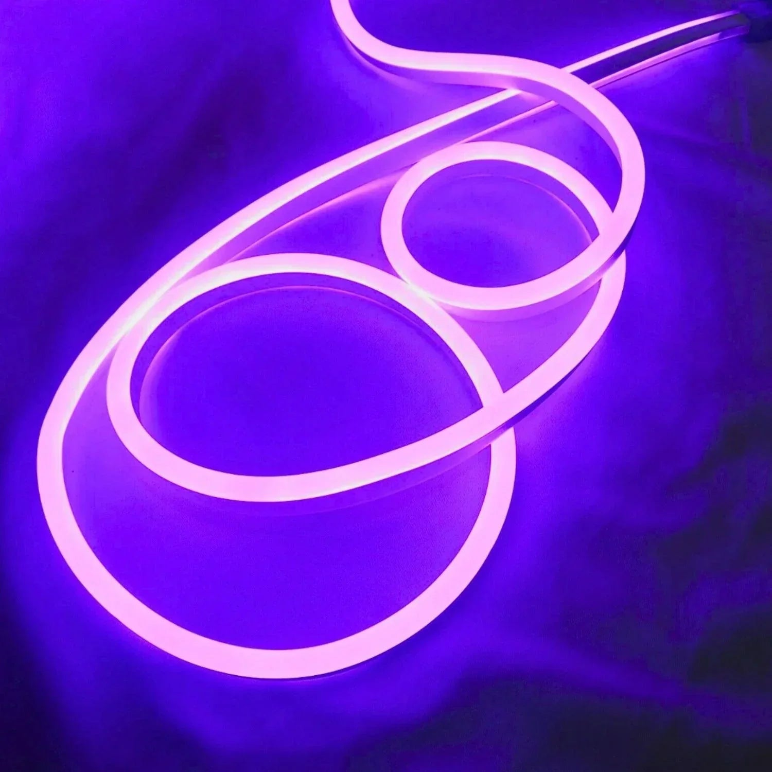 Purple LED Neon Flex 220V 240V 8x16mm 120LEDs/m IP65 Waterproof