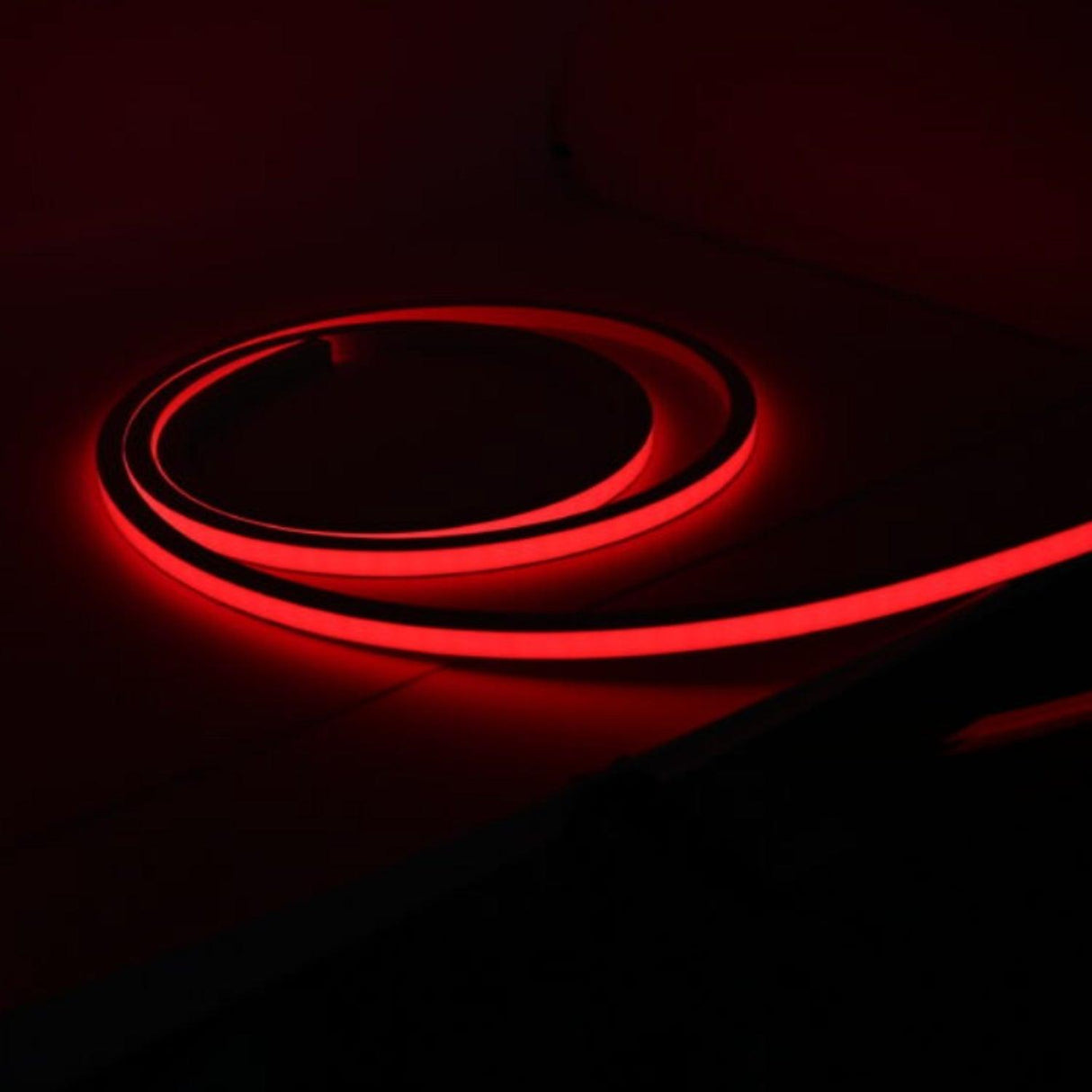 Red LED Neon Flex 220V 240V Top Bending 20cm Cut IP65 with UK Plug - UK LED Lights
