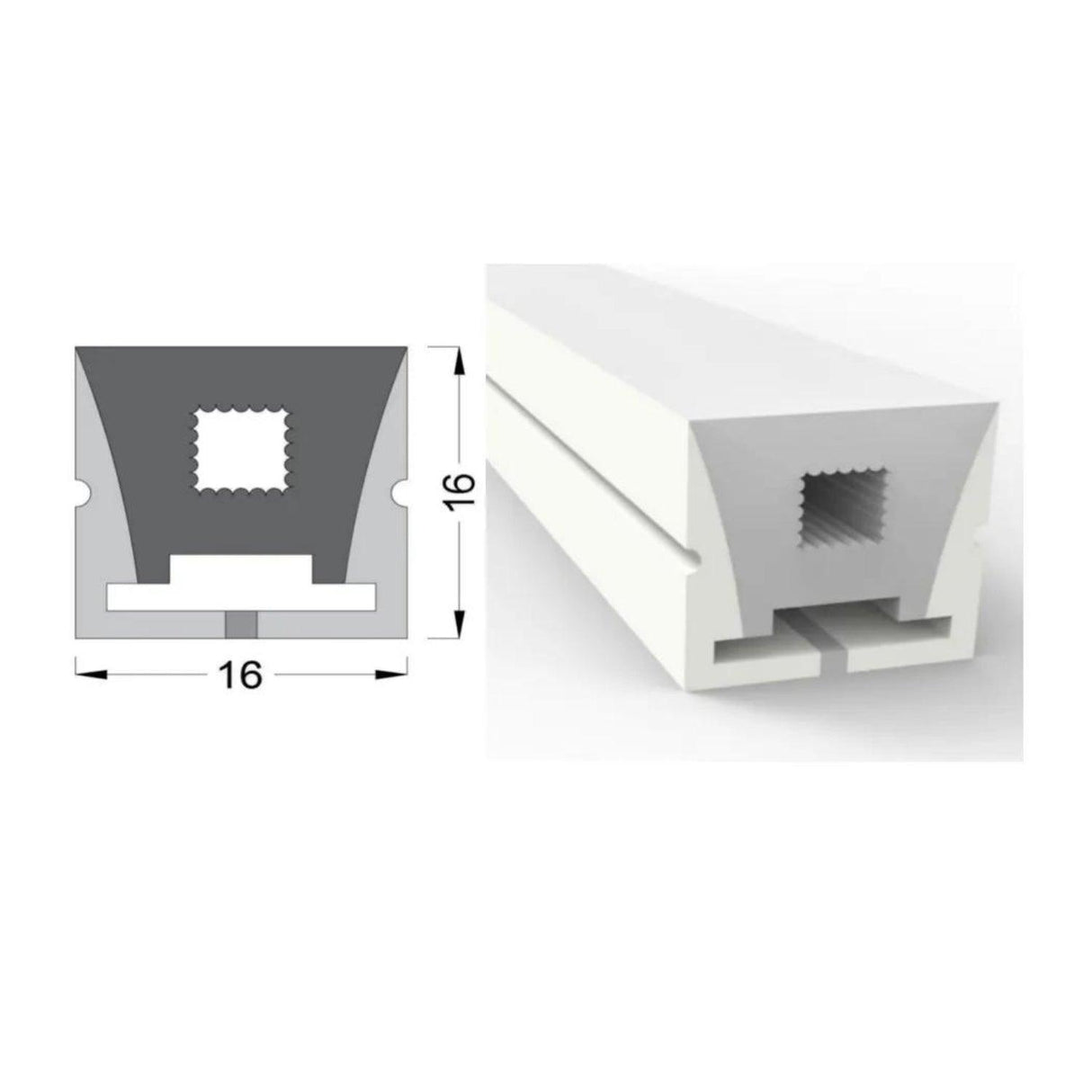 Red LED Neon Flex 220V 240V Top Bending 20cm Cut IP65 with UK Plug - UK LED Lights