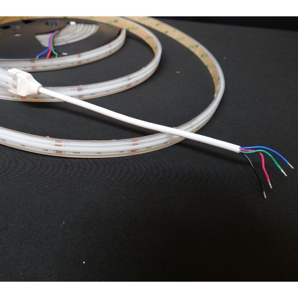 RGB COB LED Strip 24V IP67 Waterproof 840 LEDs/m 5cm Cut – UK LED Lights