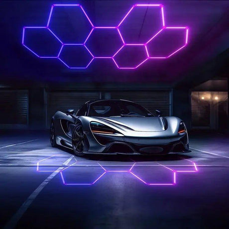 RGB Hexagrid LED Hexagon Ultrabright LED Multicolour Hex Lights - Five Hex Grid - UK LED Lights