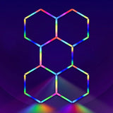 RGB Hexagrid LED Hexagon Ultrabright LED Multicolour Hex Lights - Five Hex Grid - UK LED Lights