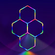 RGB Hexagrid LED Hexagon Ultrabright LED Multicolour Hex Lights - Four Hex Grid - UK LED Lights