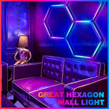 RGB Hexagrid LED Hexagon Ultrabright LED Multicolour Hex Lights - Three Hex Grid - UK LED Lights