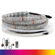 RGB LED Strip 12V 5050 IP20 Non-Waterproof 60LED/m 5 metre Kit - UK LED Lights