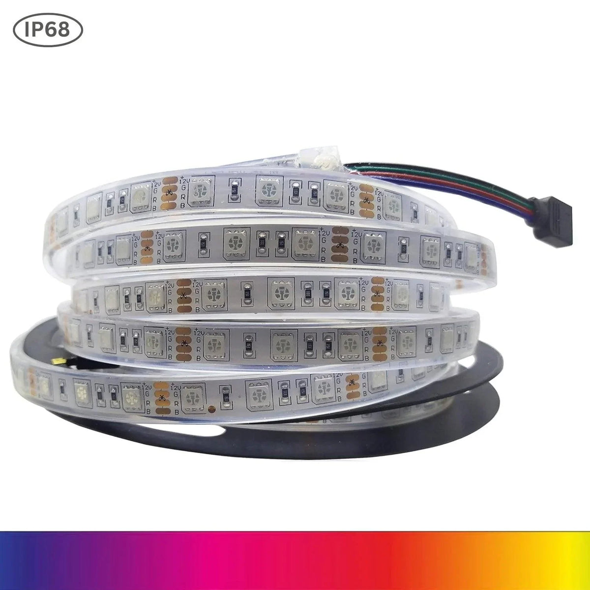 RGB LED Strip 12V 5050 IP68 Waterproof 60LED/m 5 Metre – UK LED Lights