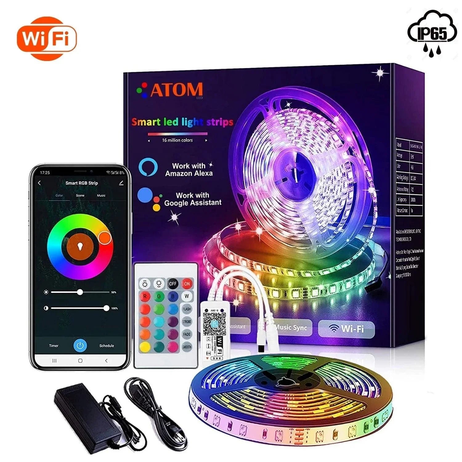 RGB Multi-Color LED Engine Bay Light Strip Kit With Wireless Remote – 8 Bulbs, Underhood Decoration