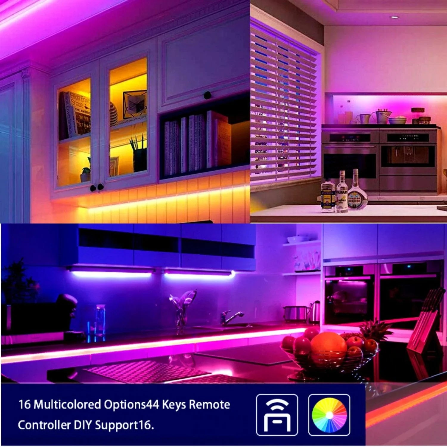 RGB LED Strip DC 24V 10m One Length 5050 IP20 Non-Waterproof 60LED/m ...
